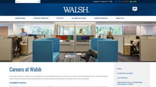 
                            2. Apply for Available Careers and Postings at Walsh College in Michigan