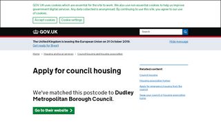 
                            5. Apply for council housing - GOV.UK