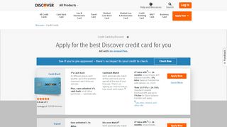 
                            10. Apply for Credit Cards - Offers & Application ... - Discover