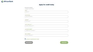 
                            6. Apply for credit today - African Bank - African Bank NET