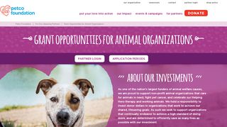 
                            7. Apply for Grant Opportunities with Petco Foundation