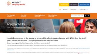 
                            2. Apply for NEIS - Konekt Employment