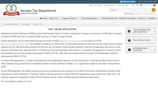 
                            11. Apply for PAN - Income Tax Department