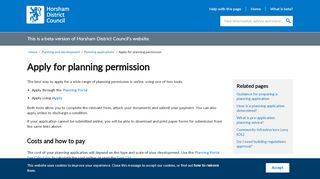 
                            8. Apply for Planning Permission : Horsham District Council