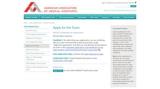 
                            4. Apply for the Exam - AAMA