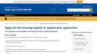 
                            7. Apply for the housing register or update your application ...