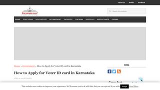 
                            4. Apply for Voter Id Karnataka | Registrar Voter Id …