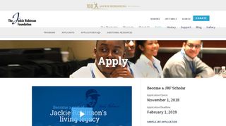 
                            9. Apply - Jackie Robinson Foundation