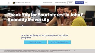 
                            3. Apply - John F. Kennedy University