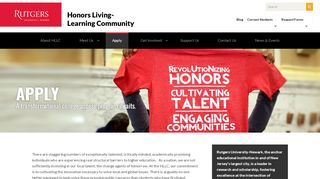 
                            7. Apply | Living Learning Community of Rutgers Newark