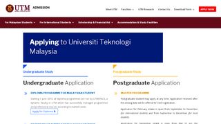 
                            4. APPLY NOW | Admission to UTM