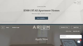 
                            3. Apply Now | ARIUM Westside