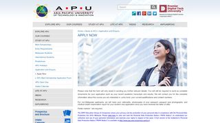 
                            8. Apply Now | Asia Pacific University (APU)