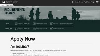 
                            10. Apply Now | Canadian Armed Forces