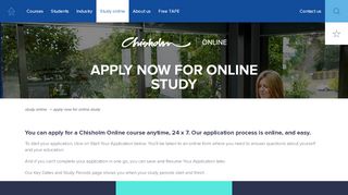 
                            2. Apply now | Chisholm TAFE