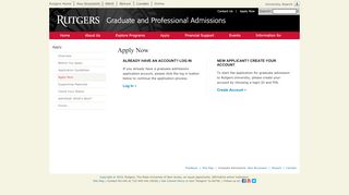 
                            2. Apply Now - Graduate Admissions - Rutgers University