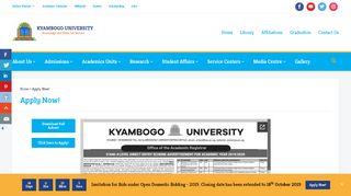 
                            4. Apply Now! ~ Kyambogo University