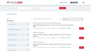 
                            2. Apply Now - Macy's Jobs Job Search Results