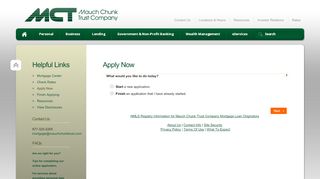 
                            6. Apply Now - Mauch Chunk Trust Company in Carbon and ...