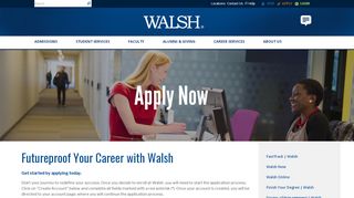 
                            3. Apply Now to Start Your Journey - Walsh College