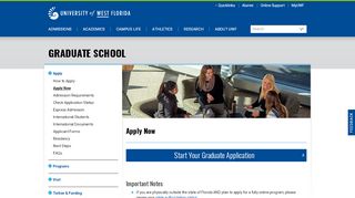 
                            7. Apply Now | University of West Florida