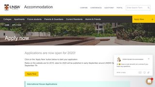 
                            3. Apply now | UNSW Accommodation