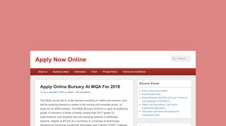 
                            4. Apply Online Bursary At MQA For 2018 – Apply …