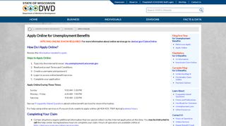 
                            4. Apply Online for Unemployment Benefits - Wisconsin.gov