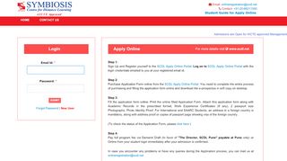 
                            4. Apply Online - Symbiosis Center For Distance Learning