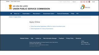 
                            2. Apply Online | UPSC