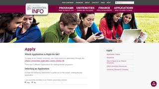 
                            2. Apply – OUInfo - Ontario Universities' Info