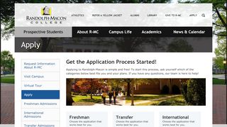 
                            8. Apply :: Randolph-Macon College