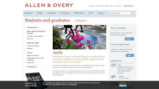 
                            3. Apply - Students and graduates - Allen & Overy