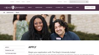 
                            5. Apply - The King's University