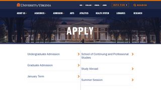 
                            2. Apply | The University of Virginia