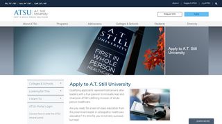 
                            2. Apply to A.T. Still University - ATSU