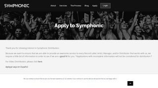
                            1. Apply to be a part of Symphonic | Symphonic Distribution