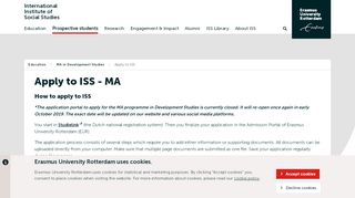 
                            2. Apply to ISS - MA | International Institute of Social Studies | Erasmus ...