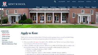 
                            7. Apply to Kent | Kent School