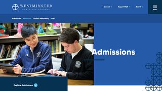 
                            8. Apply Today! Experience Westminster Christian Academy ...