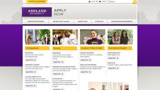 
                            2. Apply Today | Undergraduate Admissions | Ashland University