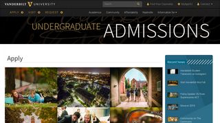 
                            4. Apply | Undergraduate Admissions | Vanderbilt University