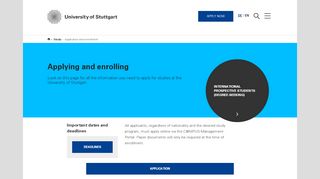 
                            2. Applying and enrolling | University of Stuttgart