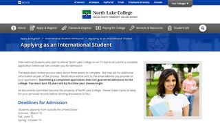 
                            6. Applying as an International Student : North Lake College