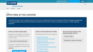 
                            1. Applying at KU Leuven – Applications