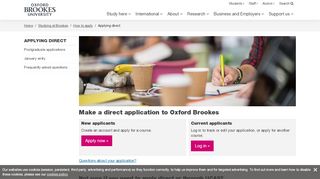 
                            5. Applying direct - Oxford Brookes University