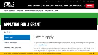 
                            1. Applying for a grant | How to apply, FAQs, code of conduct