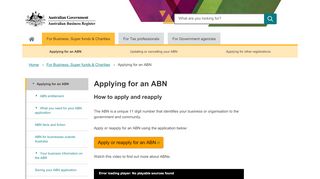 
                            1. Applying for an ABN | ABR