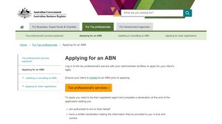 
                            1. Applying for an ABN | Australian Business Register