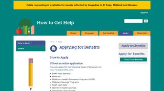 
                            1. Applying for Benefits - Your Texas Benefits | How to …